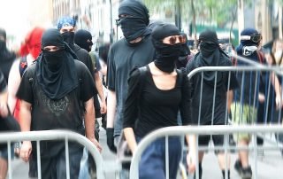 Leftist rioters